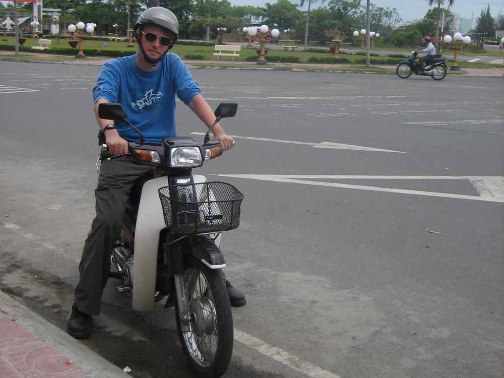 Nate on the scooter