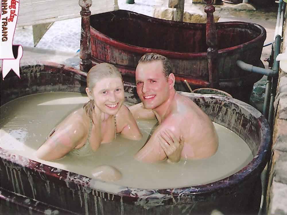 Mud bath at Thap Ba Hot Springs